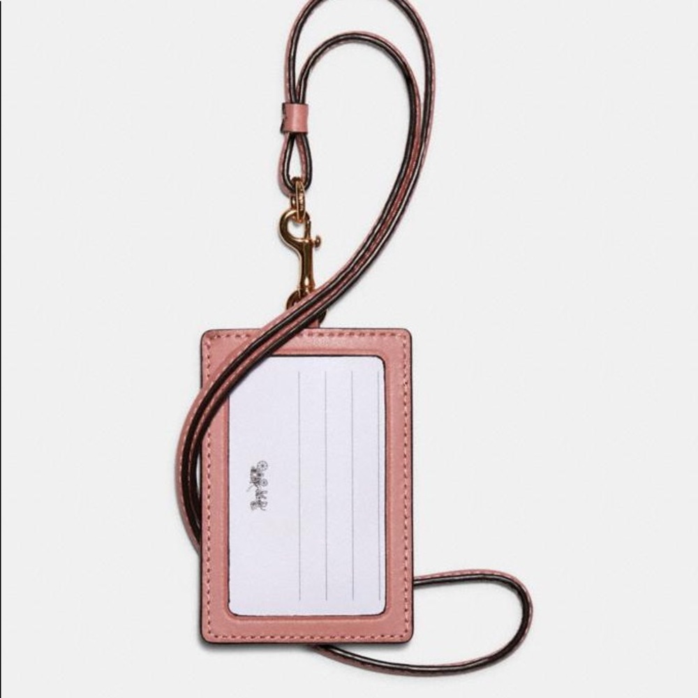 Coach C3306 Id Lanyard With Heart Floral Print - Picture 3 of 4